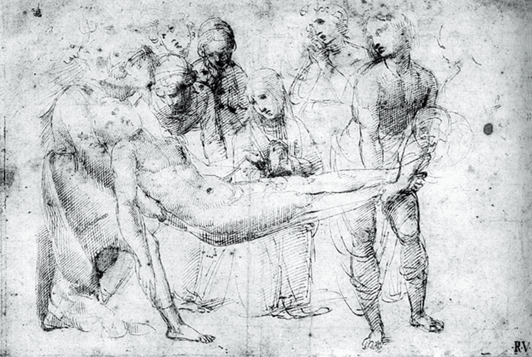   拉斐尔·桑西  Raffaello Santi  ——素描作品 (16)